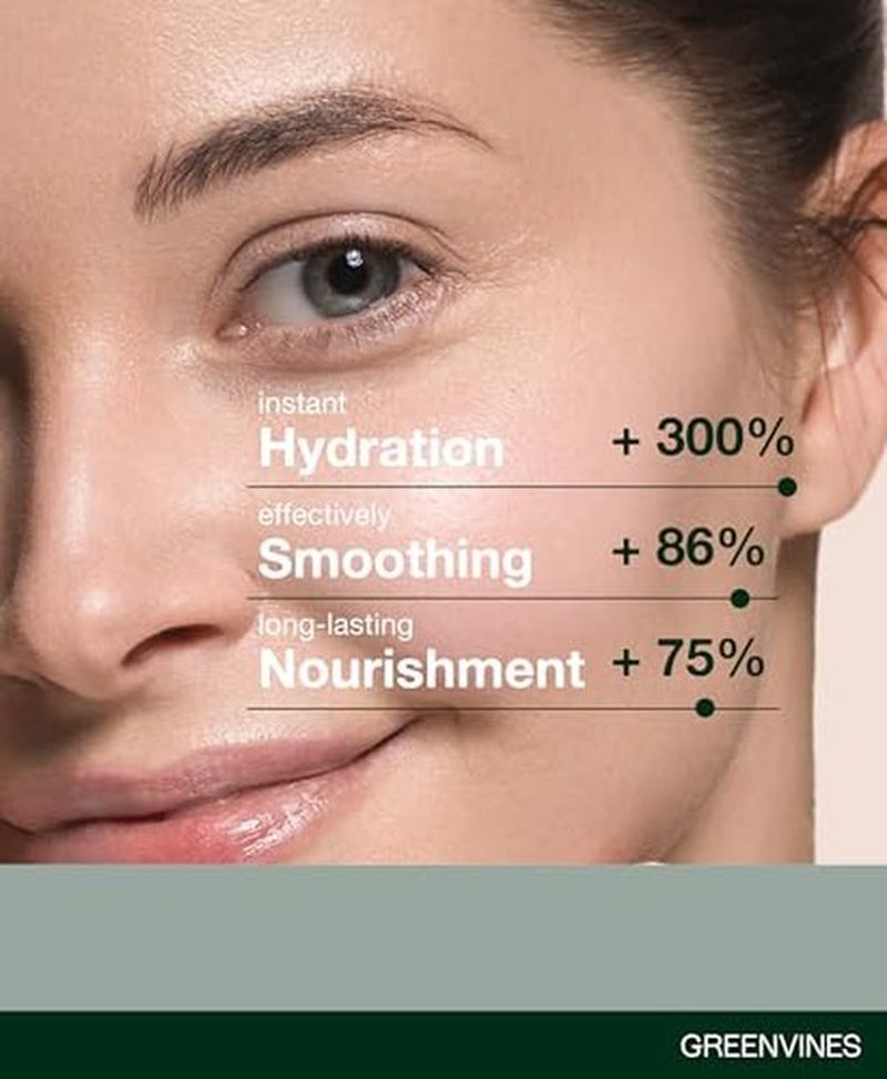 Greenvines Luminosity Hydrated & Anti-Aging Serum | Prevent Pre-mature Aging Sign for Smooth, Radiant Skin | Sensitive, Damaged Skin Work | 0.3 Fl oz