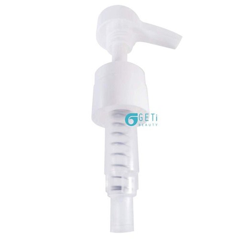 2-Pack Liter 33.8 oz Shampoo Conditioner Pump Dispenser | Fits Most Salon Brand Liter Size Bottles with a 1-inch Wide Opening | White | by Geti Beauty