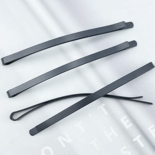 50 Black Jumbo Bobby Pins, 3.34 Inch Metal Hair Clips Hair Pin Bobby-pins Hairpins Hair Accessories for Women Thick Long Updo Hair Style