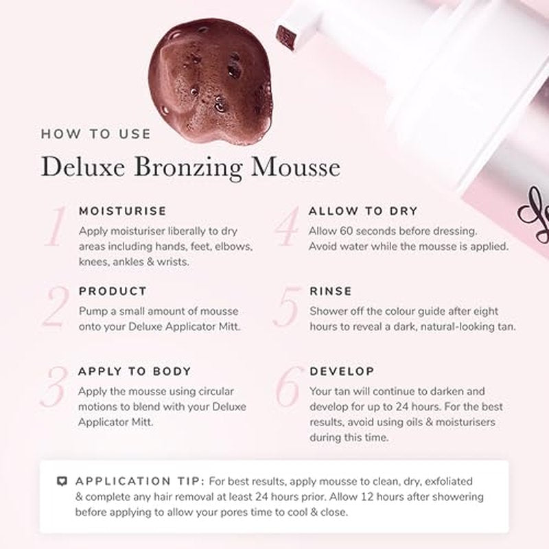 Loving Tan Deluxe Bronzing Mousse, Dark - Streak Free, Natural looking, Professional Strength Sunless Tanner - Up to 5 Self Tan Applications per Bottle, Cruelty Free, Naturally Derived DHA - 4 FL Oz