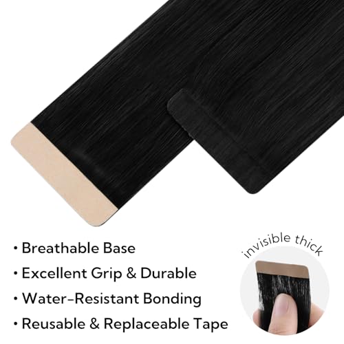 HOTBANANA Tape in Hair Extensions, 20 Inch 20pcs 50g Ombre Ash Blonde to Golden Blonde and Platinum Blonde Tape in Hair Extensions Human Hair Tape Hair Extensions Straight Remy Tape in Extensions