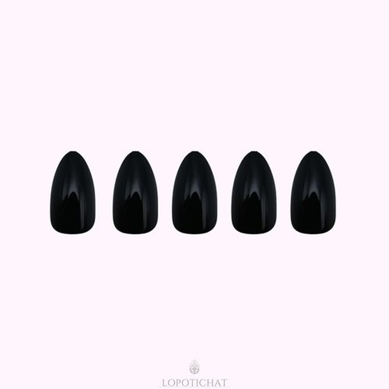 Lopotichat Ultra-Resistant Gel Press-On Nails Set - 30 Nails in 15 Sizes for Perfect & Natural Fit - Reusable Manicure for DIY Salon-Quality Nails at Home (Mystical Velvet)