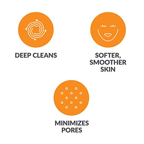Clarisonic Deep Pore Facial Cleansing Brush Head Replacement | Compatible with Mia 1, Mia 2, Mia Fit, Alpha Fit, Smart Profile Uplift and Alpha Fit X, 1 Pack