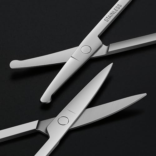 NATZERAT 5-Piece Set of Facial Hair Small Trimmer Scissors For Men's and Women's Hair is suitable,Eyebrow, Nose Hair, Mustache, Beard, Eyelashes