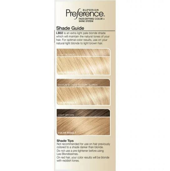 L'Oreal Superior Preference Les Blondissimes, LB02 Extra Light Natural Blonde (Natural) 1 ea (Pack of 2)