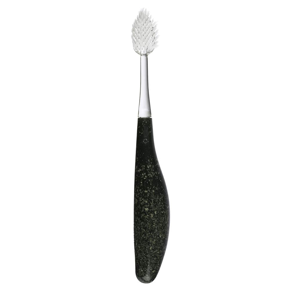 RADIUS Toothbrush Source Floss Brush BPA Free & ADA Accepted Improve Gum Health & Reduce Gum Issues - Super Soft - Cornstarch/Wood/Money - Pack of 3