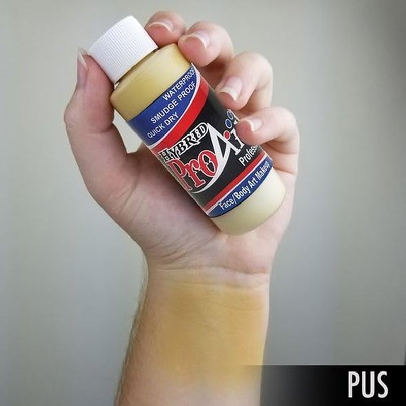 ProAiir Face and Body Painting Makeup - 2oz (60ml) Zombie Pus