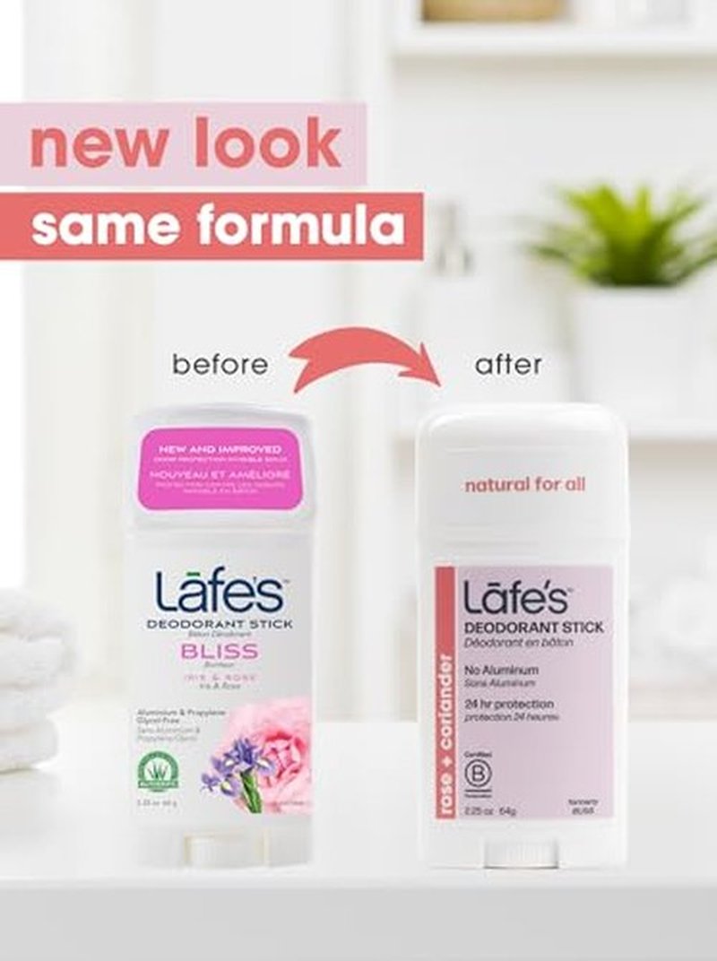 Lafe's Natural Deodorant | 2.25oz Aluminum Free Natural Deodorant Stick for Women & Men | Paraben Free & Baking Soda Free with 24-Hour Protection (Bliss/Extra Strength, 2.25 Ounce (3-Pack))