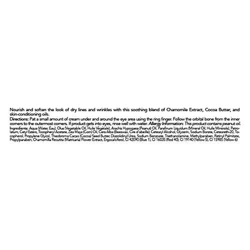 Mario Badescu Chamomile Eye Cream for Combination, Dry or Sensitive Skin, Luxurious & Soothing Eye Care Formulated with Vitamin A & E Oils, Pack of 1, 0.5 Oz
