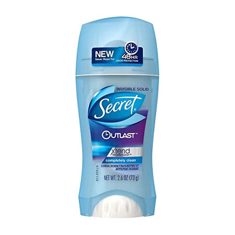 Secret Invisible Solid Antiperspirant Deodorant-Sheer Clean-2.6 oz (Pack of 3)