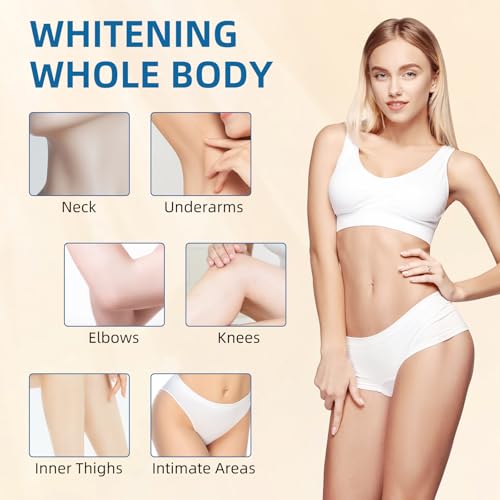 Skin Whitening Cream, Bleaching Cream for Body Intimate Areas, Dark Spot Remover for Intimate Part, Underarms, Inner Thigh, Knees, Elbows & Bikini Line
