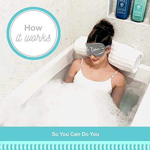 BATH BEAN Luxury Body Stopper, Anti-Slip Spa Accessory, Holds Reclined Position in Bath, Bathe Comfortably Hands Free, and Keep Your Hair Dry. Recline, Relax, Stay Put
