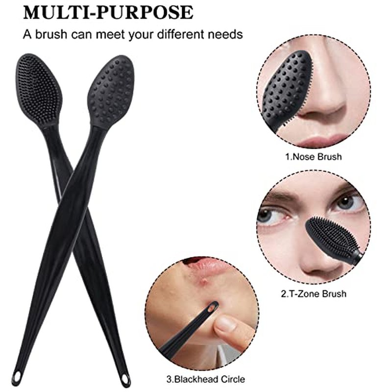 10 Pcs Lip Scrub Brush, Ooloveminso Silicone Lip Scrubber Exfoliator Tool, Soft Double-Side Lip Brush Exfoliating for Dark Lips, Lip Care and Beauty-Green