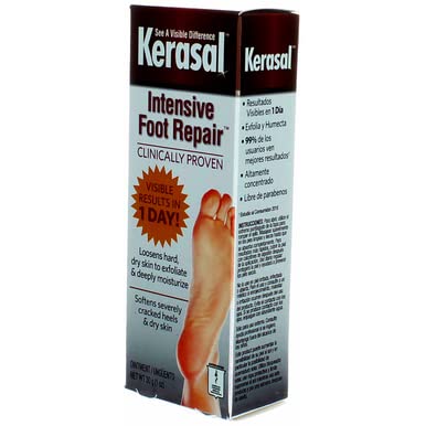 Kerasal Intensive Foot Repair Ointment - 1 oz (3-Pack) for Cracked Heels & Dry Skin