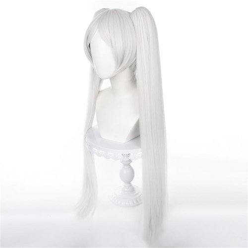 Mystylecos Frieren at the Funeral Frieren wig Cosplay Heat Resistant Synthetic Halloween Theme Party Cosplay Wigs with Free Wig Caps