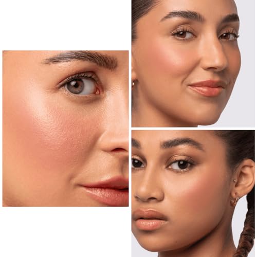 Phase Zero Makeup Powder Blusher - "Cosmo" - 4g / 0.141 oz - Full Coverage, Natural Blush - Soft, Buildable Pink, Coral, Peach & Golden Hues - Matte & Shimmering Shades Gives Cheeks a Radiant Glow
