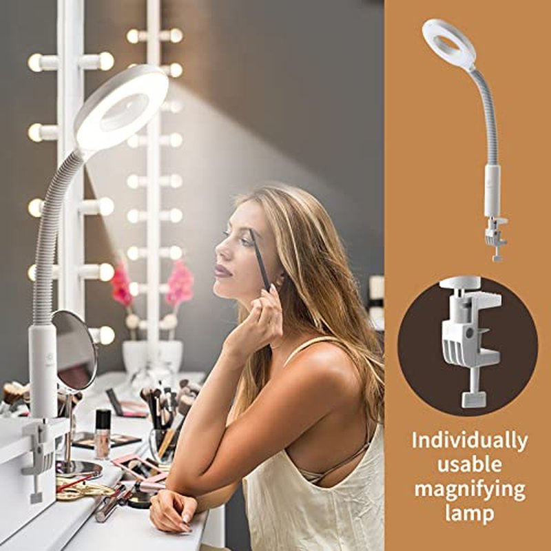 Winado 2 in 1 Facial Steamer with 3X Magnification Light, Deep Cleaning for Personal Skin Care, Beautician Steamer Professional Aromatherapy Humidifier Facial Spa Mist Steam for Home & Beauty Salon