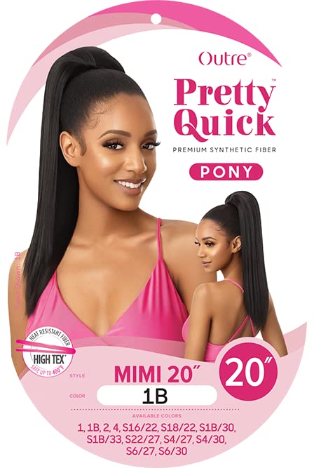 Outre Pretty Quick Pony Heat Resistant Fiber High Tex Safe Up To 400F MIMI 20″ (S1B/30)