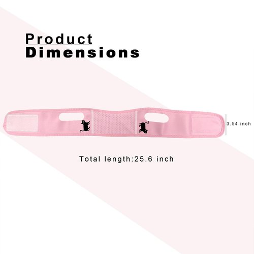 Yuibthr Chin Strap for Sleeping, V Line Lifting Mask, Halloween Decorations Black Cat, Reusable Face Strap, Jaw Exerciser, (pink)