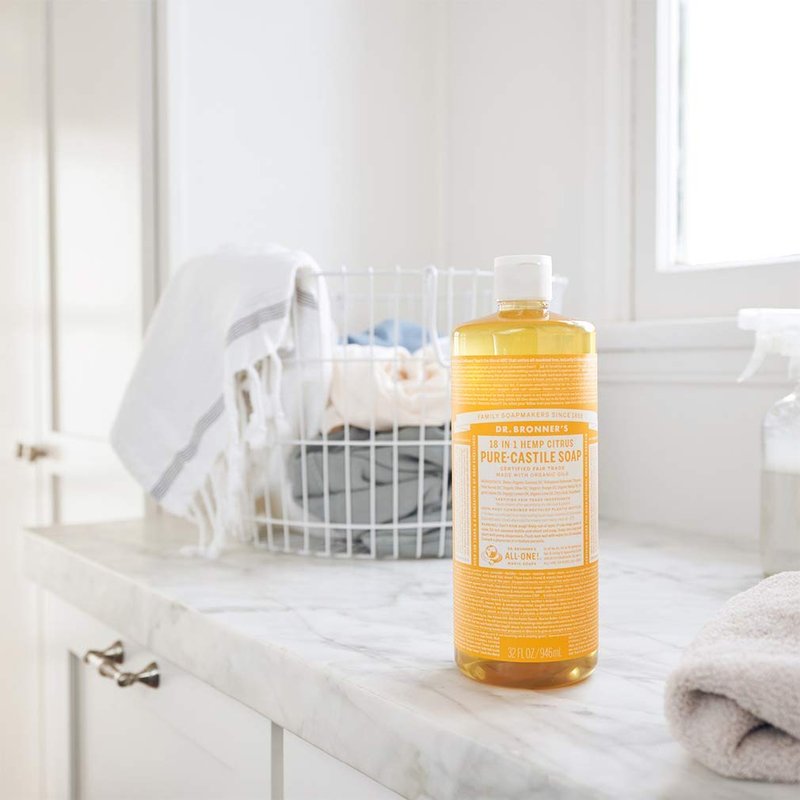 Dr. Bronner's Pure-Castile Liquid Soap - Citrus Bundle | 32 oz & 2 oz Travel Bottle