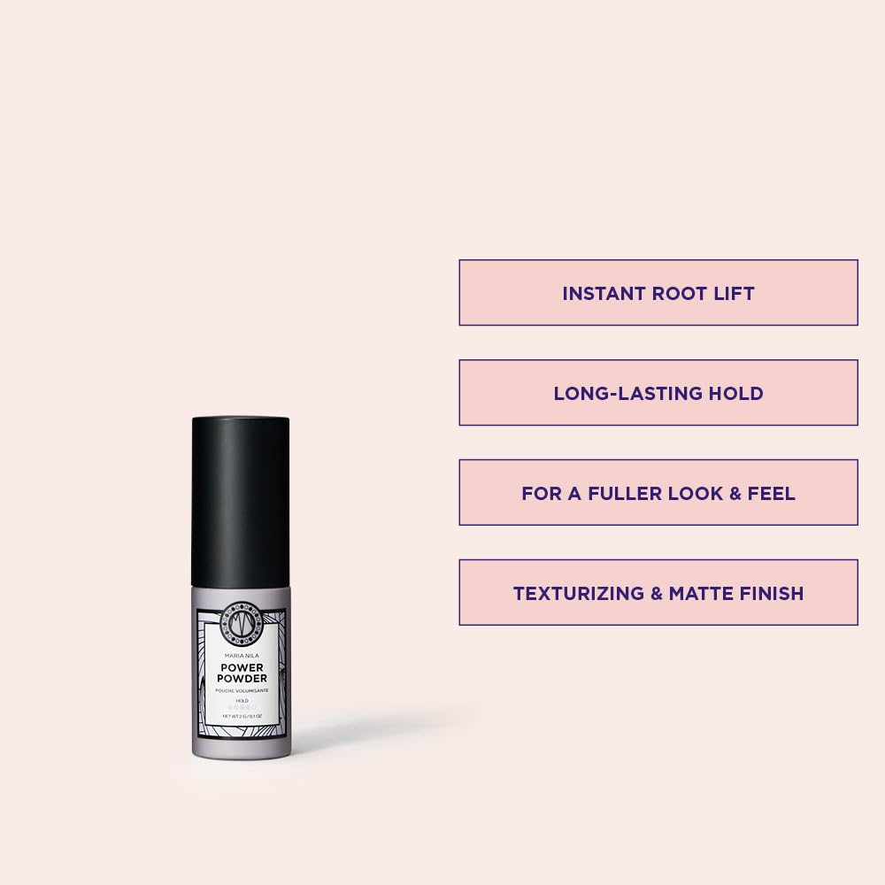 Maria Nila Power Powder, For Thicker High-Volume Hair, Silica Silyate adds Texture to the Hair, 100% Vegan & Sulfate/Paraben free