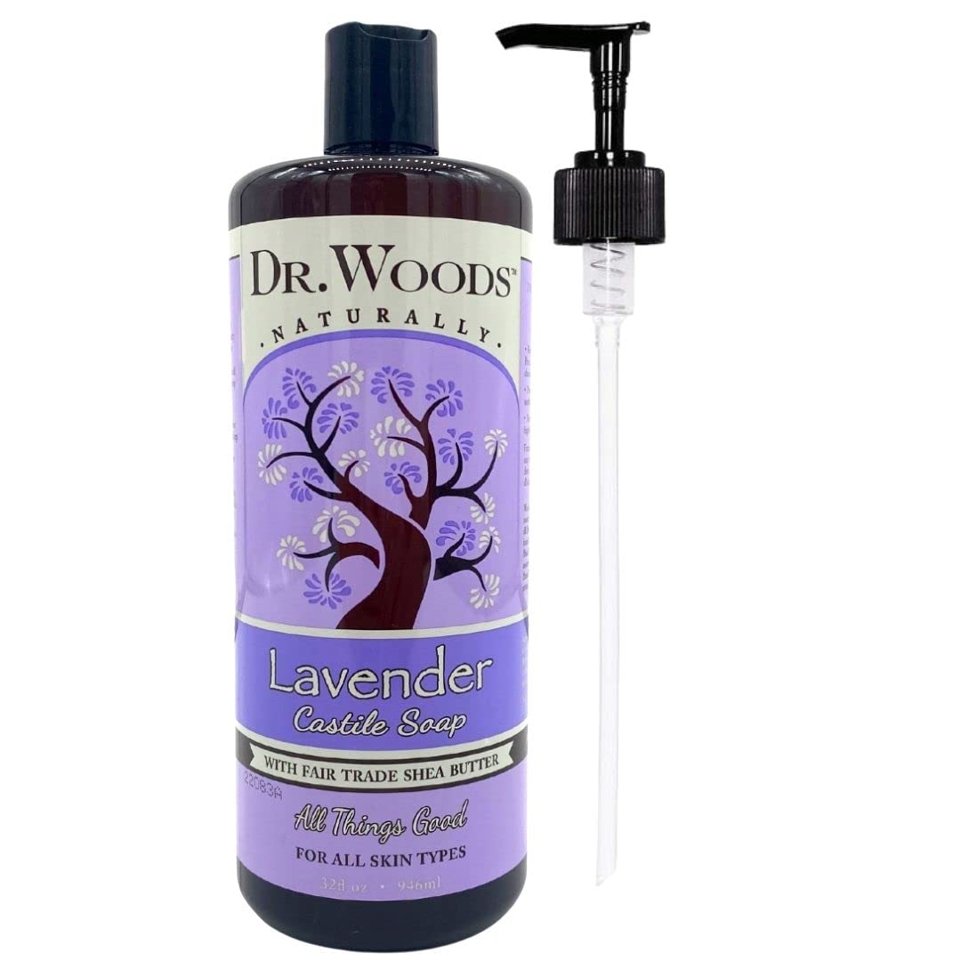 Dr. Woods African Black Castile Soap - Moisturizing Liquid, 32oz (2-Pack)