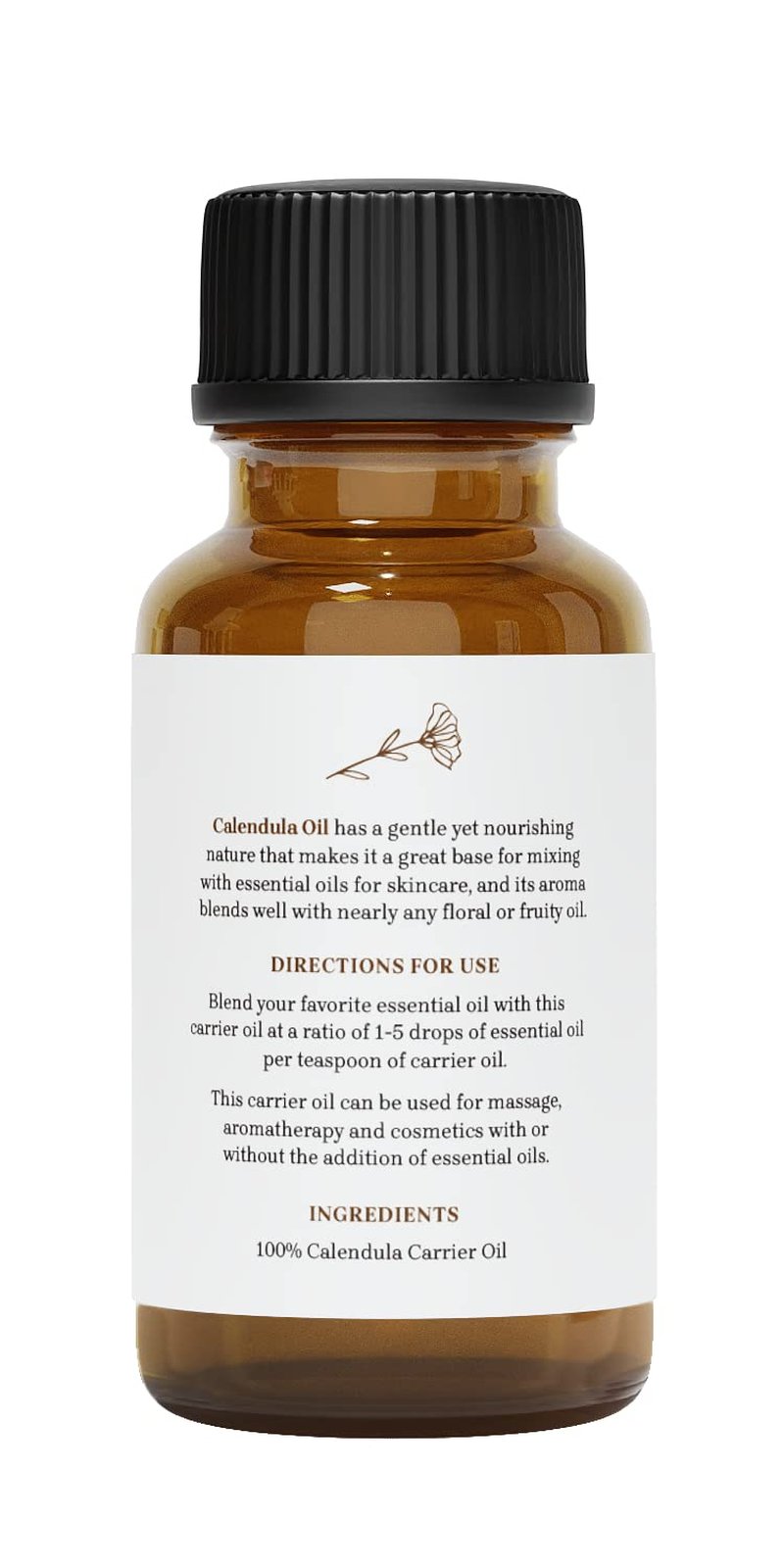 Calendula Oil - Premium Carrier Oil | Nourishing for Skin, Face, Body, Hair Revitalization | Hydrating, Vegan & Cruelty-Free, 1 Fl Oz