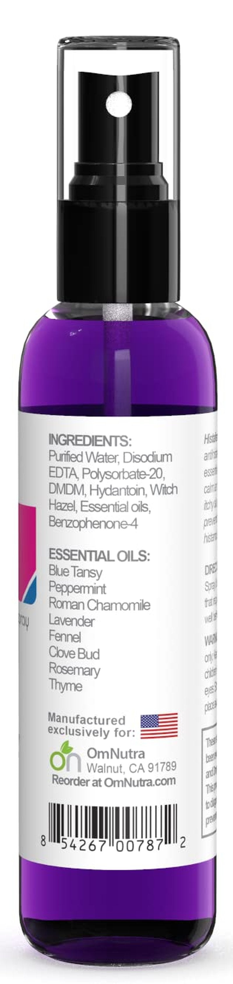 Histafen Antihistamine Extra Strength Itch Relief Spray - Anti Itch Spray For People Skin Healing Spray for Adults & Kids with Low Diamine Oxidase Dao Enzyme Mast Cell Activating Syndrome Eczema Hives