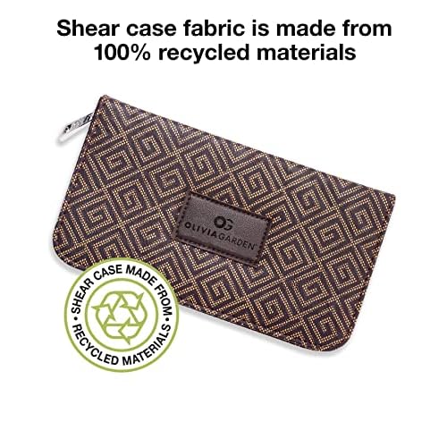 Olivia Garden SilkCut Professional Shear & Thinner Case - Razor Sharp Blade, Ergonomic Handle