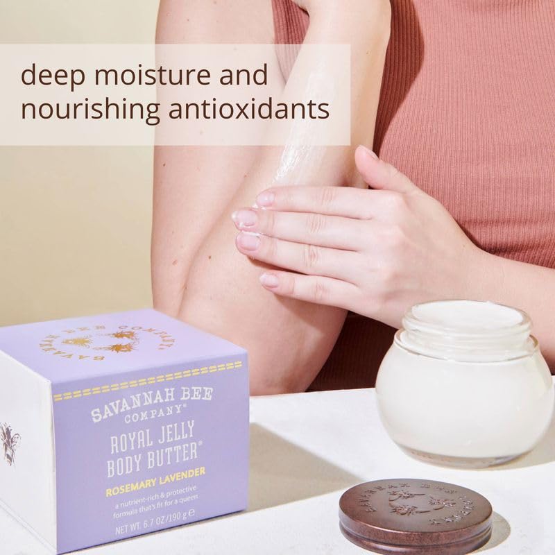 Savannah Bee Company Royal Jelly Body Butter - Deep Hydrating Body Butter for Dry Skin