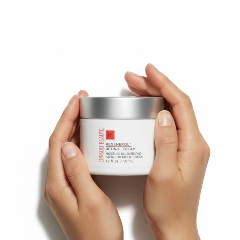 Consult Beaute - Regenerol Retinol Face Cream - Moisture Rich Regenerating Facial Daily Treatment Cream - Visibly Reduce Appearance of Fine Lines and Wrinkles - 1.7 oz.