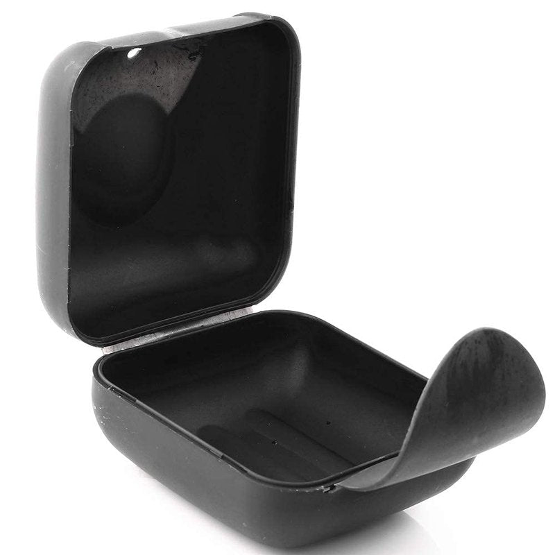 Inovat 2 Pcs Small Size Plastic Soap Case Holder Container Box Home Outdoor Hiking Camping Travel,2.75 * 2.75 * 1.65 inch Black