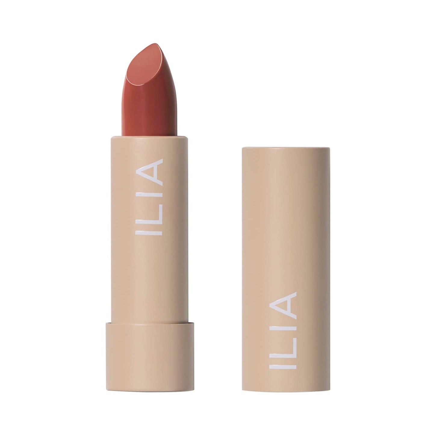 ILIA - Color Block Lipstick | Non-Toxic, Vegan, Cruelty-Free, Hydrating + Long Lasting, No Budge Color with Full Coverage (Amberlight (French Nude With Neutral Undertones), 0.14 oz | 4 g)