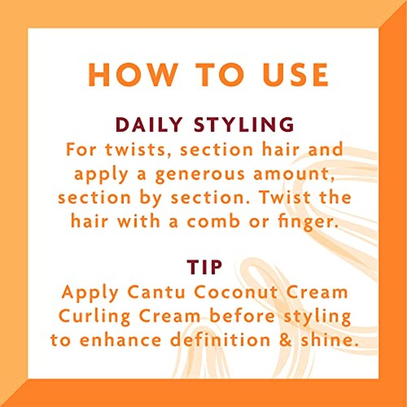 Cantu Moisturizing Twist & Lock Gel with Shea Butter for Natural Hair, 13 oz (Packaging May Vary)