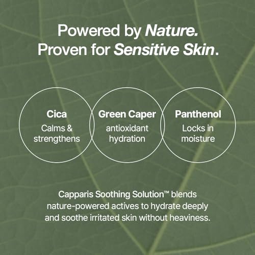Green Caper Deep Hydration Cream (80ml / 2.70 Fl oz) Calming, Soothing, Panthenol, Hydrating for Sensitive and Dry Skin, Face Moisturizer, NDP