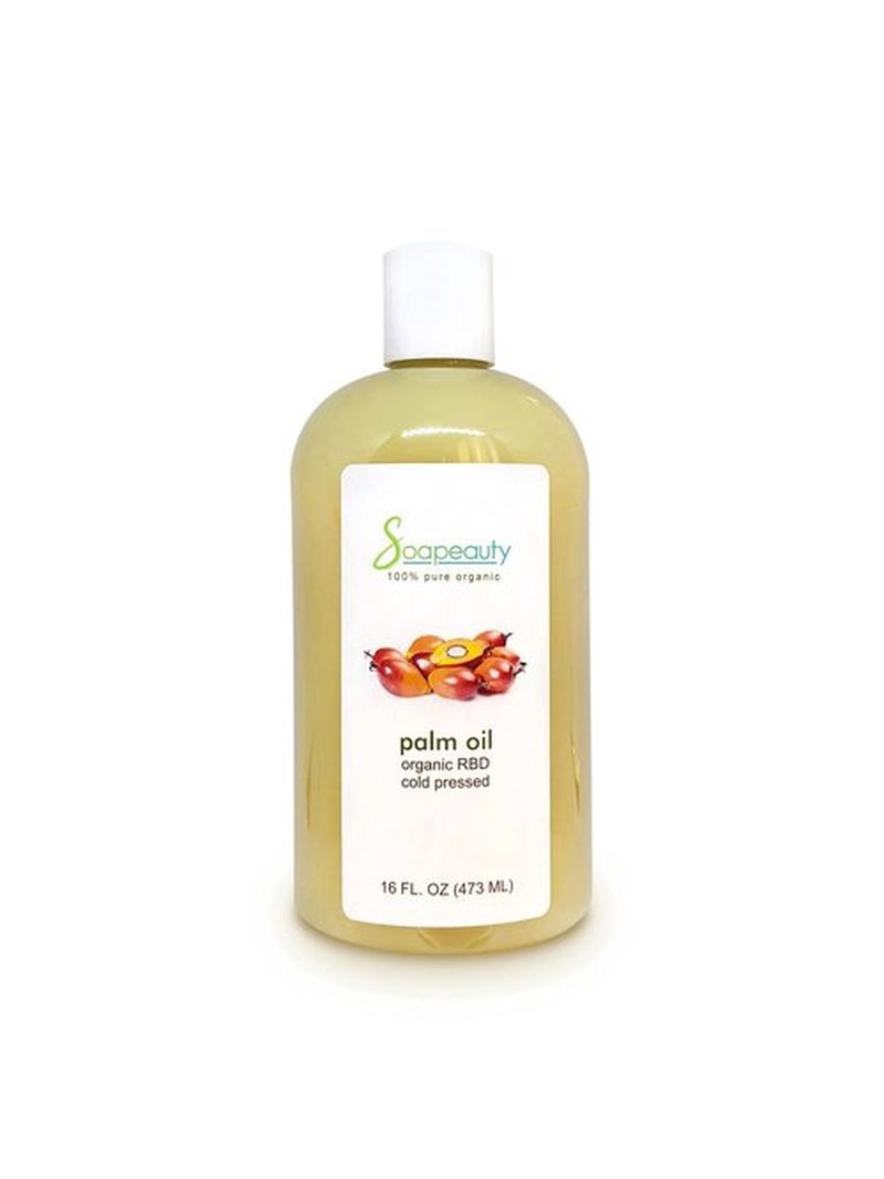 Soapeauty PALM OIL RBD CARRIER COLD PRESSED 100% PURE NATURAL 4 OZ TO 1 GALLON (24 OZ (2X12))
