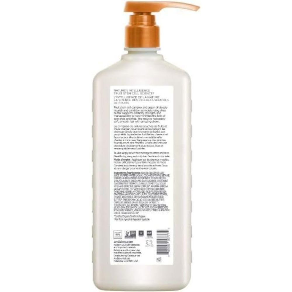 Andalou Naturals Argan Oil and Shea Moisture Rich Shampoo, Value Size, 32 Ounce