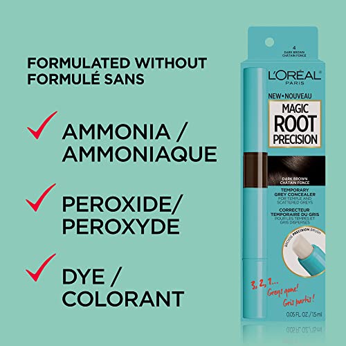 L'Oreal Paris Magic Root Cover Up Temporary Concealer Spray for Gray Hair, Bright Red, 2 Oz