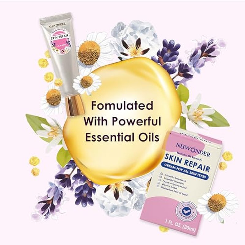 Natural SKIN REPAIR. Clinically tested Aromatherapy. Powerful Essential Oil. Eczema, Dermatitis, Diaper rash, and Sensitive skin. For all skin types. Hypoallergenic, Vegan, Paraben Free. 30ML TUBE