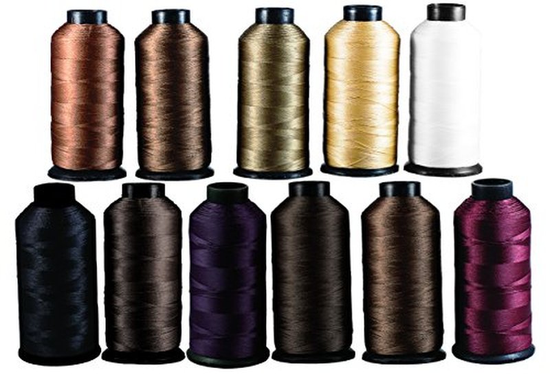 Bonded Nylon Hair Weaving Thread - Heavy Duty & Thicker String Hair Threads for Hair Extensions, Real & Synthetic Dreadlocks, Custom Wigs, Braids, 4oz-1400m/spool (Dark Brown)