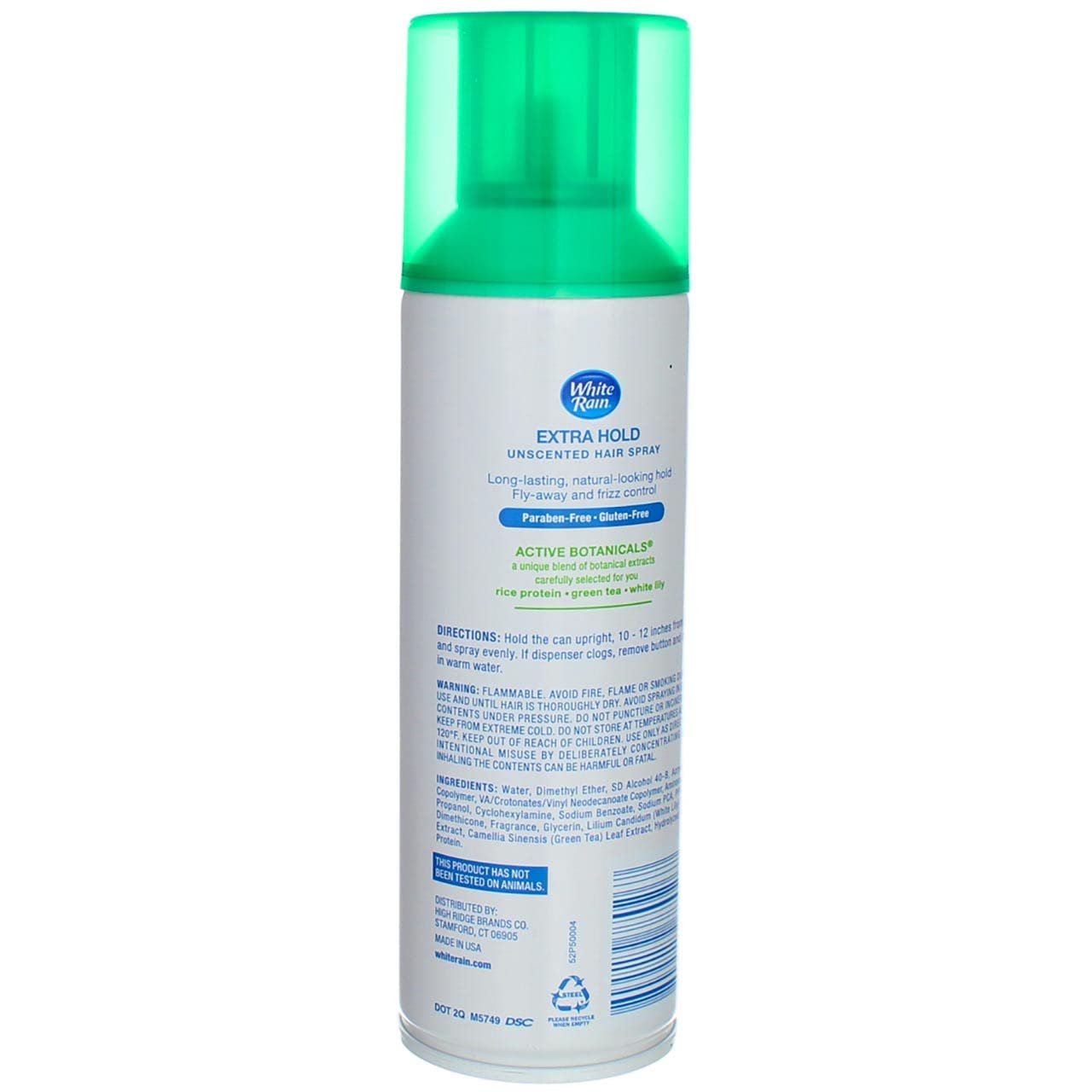 White Rain Hairspray Extra Hold Unscented, 7 oz (Pack of 8), Aerosol Hairspray for Women & Men, Humidity Resistant, Fragrance-Free, Non-Sticky, Finishing Hair Spray Extra Hold for All Hair Types