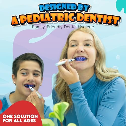 Say no to Tooth Decay. Highlights The Invisible Cavity Causing Plaque for More Effective Brushing. Designed by a Pediatric Dentist. No More Messy Tablets or Unpleasant Taste.