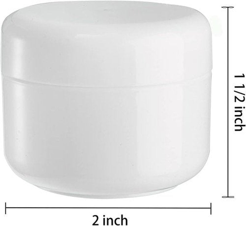 12 Pack 50G/50ML (1.7 oz) Cosmetic Jars, with Liners and Dome Lids, for Cosmetic Samples, Cream, Lotion (yellow)