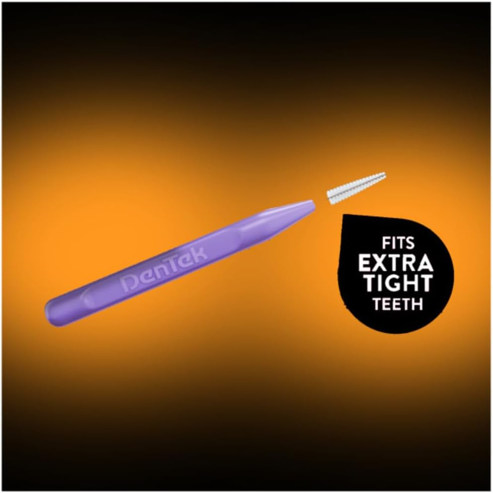 Dentek Slim Brush 32 Count Deep Clean Tight Teeth (6 Pack)
