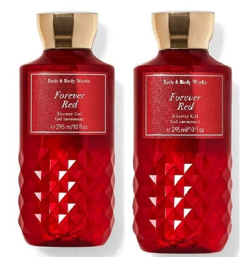 Bath and Body Works Forever Red Shower Gel Gift Sets For Women 10 Oz 2 Pack (Forever Red)