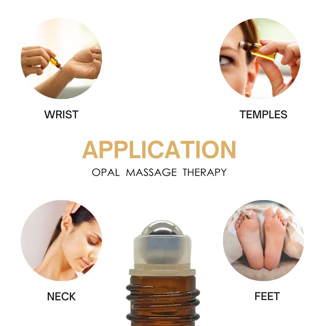 Premium Essential Oil Roll On Opal Massage Therapy 100% Natural & Pure 10 ML Roll On, Keep it Simple, Keep it Natural and Enjoy the Benefits (Frankincense)