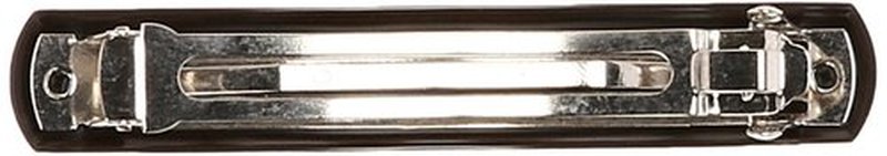 Caravan Extra Long Basic Automatic Black Barrette, 0.5 Ounce (Pack of 3)