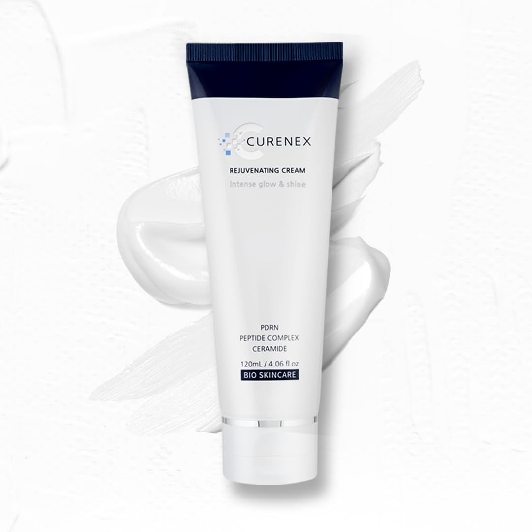 CURENEX Rejuvenating Cream – Hydrating & Brightening Daily Moisturizer with PDRN, Peptides & Ceramides – 4.06 fl.oz