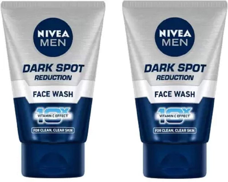 Nivea For Men Advanced Whitening Dark Spot Reduction Face Wash, 100ml (Pack Of 2)