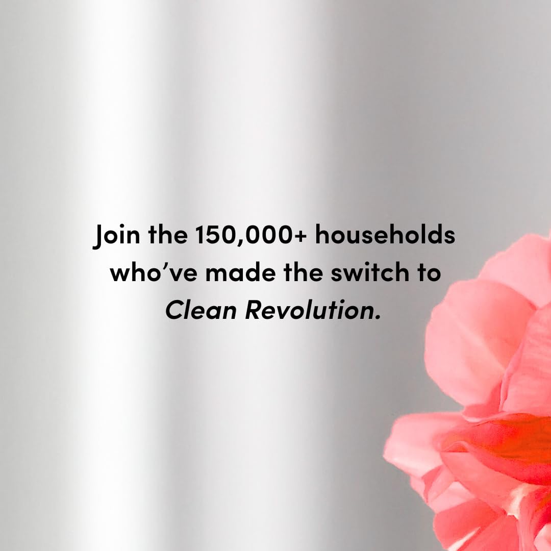 Clean Revolution Foaming Hand Soap Refill with Real Essential Oils, Moisturizing Sulfate-Free Hand Soap, Ready-to-Use Foam Soap Refill for Kitchen & Bathroom (Geranium Mint) 128 Fl Oz